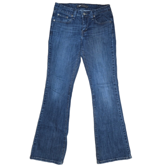 Levi's 518 Superlow Bootcut Jeans Y2K Style - Ladies Size 3 Regular 99% Cotton - Picture 1 of 12